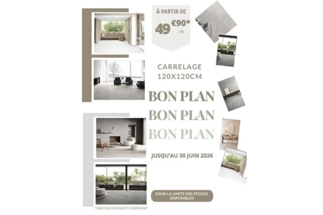 29/01/2026 - Carrelage grand format à prix malin ! 